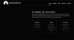 Desktop Screenshot of ambassadorrv.com